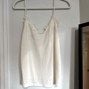 ✨Beautiful “ZARA “ Cream lace Top
